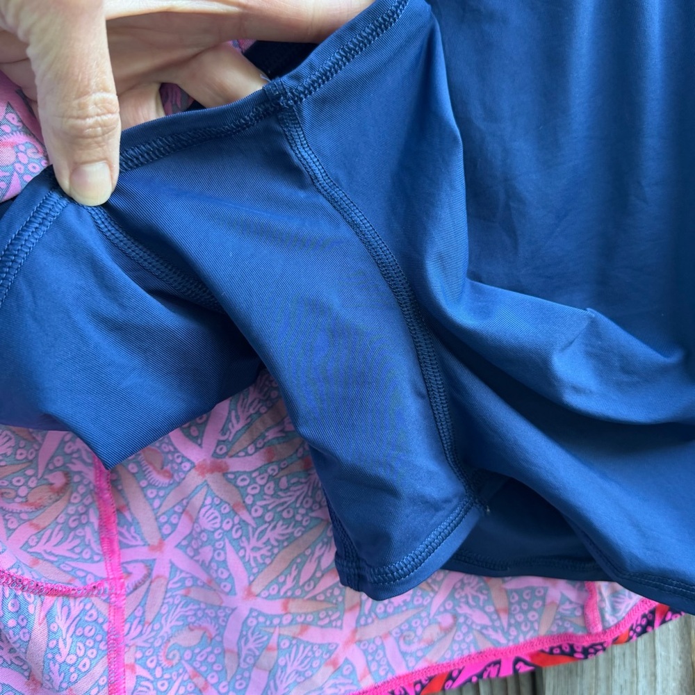 Lilly Pulitzer Pink navy Luxletic starfish Skirt - Picture 4 of 7